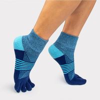 Chaussettes Tabi personnalisées à cinq doigts avec séparateur d'orteils individuel pour la course à pied, femmes et hommes