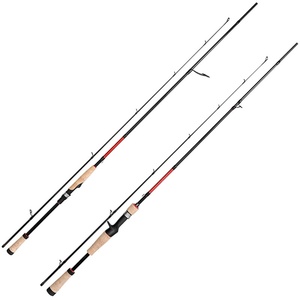 คันเบ็ดคาร์บอน <span class=keywords><strong>Mashi</strong></span> Jasper พร้อมด้ามจับทรงตรงแบบโค้งงอได้ไกล สำหรับตกปลาแบส ปลาคาร์พ ตกปลาเบา พร้อมด้ามจับทำจากไม้คอร์ก - Product Image 1