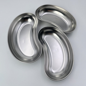 304/201 pelat disinfeksi baja tahan karat pelat bentuk ginjal nampan bedah instrumen medis nampan desinfeksi gigi - Product Image 2