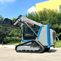 Mini-chargeuse compacte de fabrication du Shandong avec attache de 300 kg, chargeuse frontale