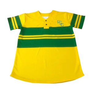 Maillots de baseball surdimensionnés de qualité supérieure personnalisés à bas prix design à fines rayures roses avec impression par sublimation style chemise - Product Image 5