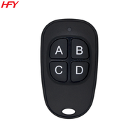 Control Remoto Universal HFY HFY-512DK para Puerta de Garaje y Portón Eléctrico, 433/315MHz, 4 Botones, Clonador con Indicador LED