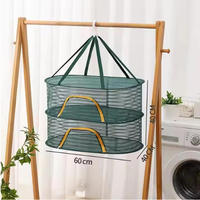 Étagère de rangement pliable multifonctionnelle 50 x 70 cm pour sécher les légumes, les poissons, les vêtements, etc.