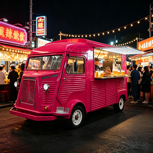 Food Truck Coré<span class=keywords><strong>en</strong></span> BBQ & Yakitori avec Grilles à Charbon de Bois de Table et Hotte d'Extraction, Chariot Grill Interactif Asiatique pour Salles à Manger - Product Image 1