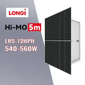 Longi 555W 182毫米半电池太阳能电池板最大功率带盖工业应用