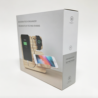 Boîte en carton ondulé personnalisée pour support d'iPhone/support de téléphone portable, boîte en papier ondulé imprimée pour accessoires électroniques, boîte d'emballage