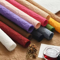 Papier froissé à la main Xuenai, papier mat imperméable original pour l'emballage de bouquets, fournitures florales pour fleurs fraîches