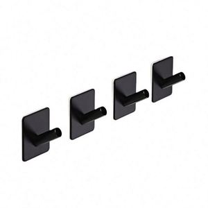 WEKIS Stainless Steel Wall Mount Towel Bathroom Coat <b>Hook</b> Self-Adhesive Design for <b>Hooks</b> & <b>Rails</b> - Product Image 1