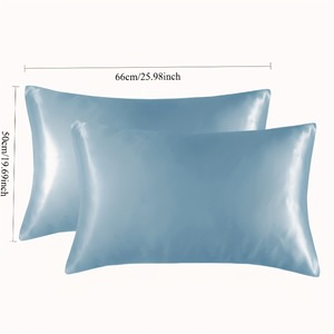 이집트산 코튼 아이스 실크 미국식 통기성 맞춤형 모던 심플 스타일 단색 600TC 베갯잇 40수 원단 - Product Image 1