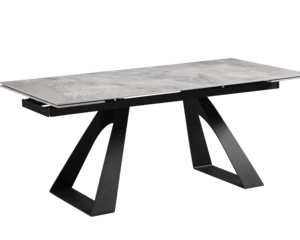 Mesa de comedor plegable con efecto de mármol, la fábrica china suministra directamente mesa de comedor de extensión nórdica y sillas de melamina MDF - Product Image 1