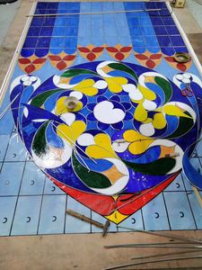 Надежный собор стеклянный потолок дизайн Тиффани цветное стекло для окна двери церкви - Product Image 6