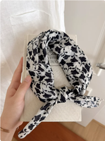 Dames katoenen vierkante sjaal bandana hoofdband op maat gemaakt elegant lichtgewicht accessoire voor woon-werkverkeer, vakantie en cadeau