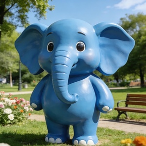 Escultura de Elefante Azul de Resina para Jardín, Moderna, Ecológica, al Mejor <span class=keywords><strong>Precio</strong></span>, Personalizada, de Tamaño Real, para Eventos y Fiestas - Product Image 6