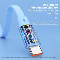 Câble de charge rétractable 3-en-1 Type-C 100W Super Rapide pour téléphones mobiles Android, câble de données 6A, garantie 12 mois