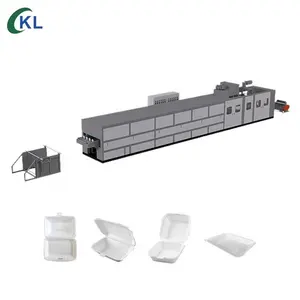 plastic thermoforming and vacuum forming machines for making PS foam fast food boxes