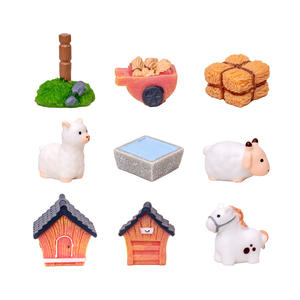 Vente en gros de micro-accessoires de décoration de paysage de ferme d'agneau mignon et créatif petit ornement - Product Image 5