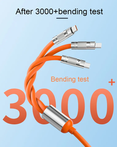 3 in 1 6A cavo magnetico di ricarica rapida <span class=keywords><strong>Micro</strong></span> <span class=keywords><strong>USB</strong></span> tipo <span class=keywords><strong>C</strong></span> <span class=keywords><strong>Kabel</strong></span> con luce per telefono iOS e stampante 5A corrente - Product Image 5