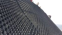 Настраиваемые геоячейки из HDPE для подпорных стен |   Множество спецификаций: высота, расстояние между сварными швами, цвет по запросу.