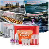 Kit de test de sulfites 0-100 mg/L, testeur de qualité de l'eau avec réactif, testeur d'eau d'aquarium pour eaux usées industrielles et aquaculture