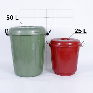 Contenedor Cilíndrico de Plástico PP de 25L, Directo de Fábrica, para Uso en Cocina, con Tapa Segura, Almacenamiento Multiusos para Agua y Aceite - Product Image 2