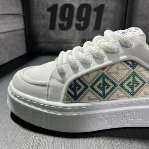 Groothandel Hoge Kwaliteit Designer Merk Heren Skateboard Schoenen Pu Katoenen Stof Rubber Loopstijl Schoen Oem Odm Schoen Leverancier - Product Image 4