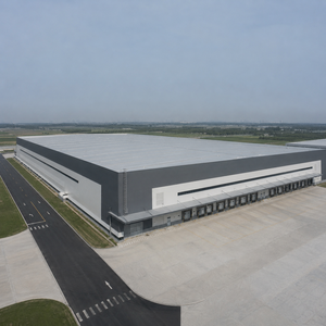 Entrepôt en structure métallique pour centre de données, salle de serveurs, infrastructure informatique industrielle préfabriquée, bâtiment métallique de stockage - Product Image 3