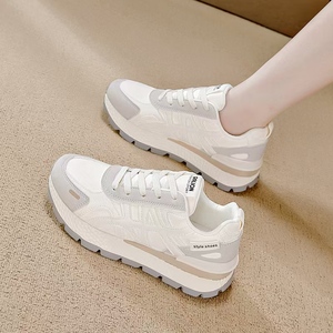 Femmes printemps été sportif grosses <span class=keywords><strong>baskets</strong></span> hauteur augmentant YZ EVA semelle intermédiaire chaussures d'entraînement fermeture à lacets respirant Wedge - Product Image 6