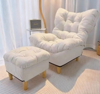 Canapé sectionnel de salon de style moderne, canapé compressible, fauteuil individuel en tissu confortable, canapé paresseux