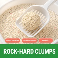 Litière pour chat en tapioca de qualité supérieure, texture fine et douce, non toxique, sans produits chimiques, écologique, anti-odeurs