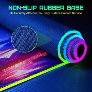 Không dây sạc RGB Chuột chơi game Pad 10W LED Chuột Mat tùy chỉnh Non-Slip máy tính Bàn phím Thảm chơi game PC máy tính xách tay bàn - Product Image 2