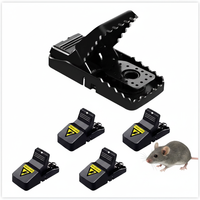 Piège à souris ABS solide, écologique, jetable, haute sensibilité, avec coupelle d'appât détachable pour le contrôle des rongeurs en ferme, en intérieur et en cuisine