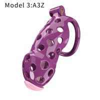 LOVE CC022 Jaula de Castidad ABS con 5 Anillos, 1 Conducto, 2 Llaves Metálicas, 1 Tubo, 4 Llaves de Plástico, Impermeable IPX7, 255g