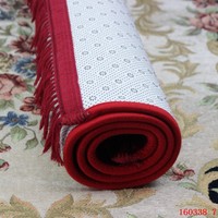 Tapis de Prière Islamiques en Polyester Gaufré Flanelle, Direct d'Usine, En Stock, pour Cadeaux de Pèlerinage de l'Aïd al-Adha, Technique Tissée