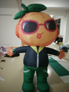 <span class=keywords><strong>Prix</strong></span> de gros, Vente chaude : Costume gonflable publicitaire personnalisé de 2mH, motif pomme, pour défilé, type mascotte - Product Image 4