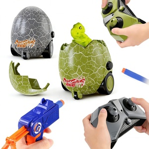Juego de Batalla Multijugador 2.4G, Control Remoto, Huevos de Dinosaurio RC, Disparo de Balas Blandas, Colisión, Autos de Choque con Luces - Product Image 1