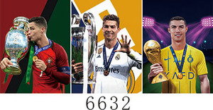 Nouvelles Affiches 3D de Stars du Football Célèbres du Football Européen et Américain Affiches 3D Flip pour Chambre d'Enfant Chambre de Garçon Art Mural - Product Image 3