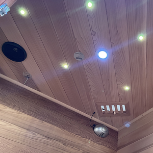 Sauna médica infrarroja de espectro completo para 3-4 personas Saunas DE CABINA DE SALUD EMF bajo para interiores - Product Image 5