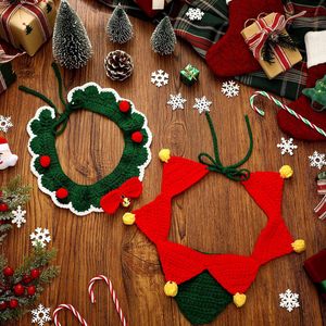 Collares navideños Huhumy para mascotas, collares ajustables con lazo de lana para gatos, perros pequeños de 12 a 16 pulgadas, accesorios festivos - Product Image 3