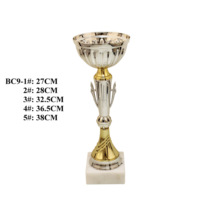 Chine Usine En Gros Métal Coupe Trophée Sport Prix en Or & Argent Placage pour Pageant Boxe Trophées Médailles & Plaques