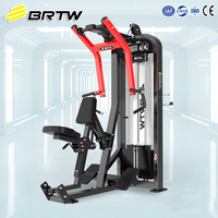 Máquina de remo comercial BRTW con asiento, ajustable, con placas de peso, para entrenamiento de fuerza de espalda, brazos y pecho, equipo de fitness para gimnasio