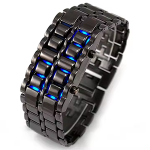 Reloj de Pulsera de Acero Inoxidable para Hombre, Diseño Creativo Único Europeo y Americano, Estilo Lava Led, Moderno, para Parejas, Retro - Product Image 5