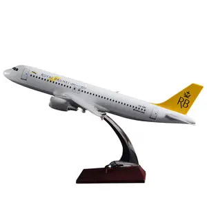 Vendite dirette della fabbrica del modello di aereo della resina di Airbus A320 Royal Brunei Airlines 37cm su misura