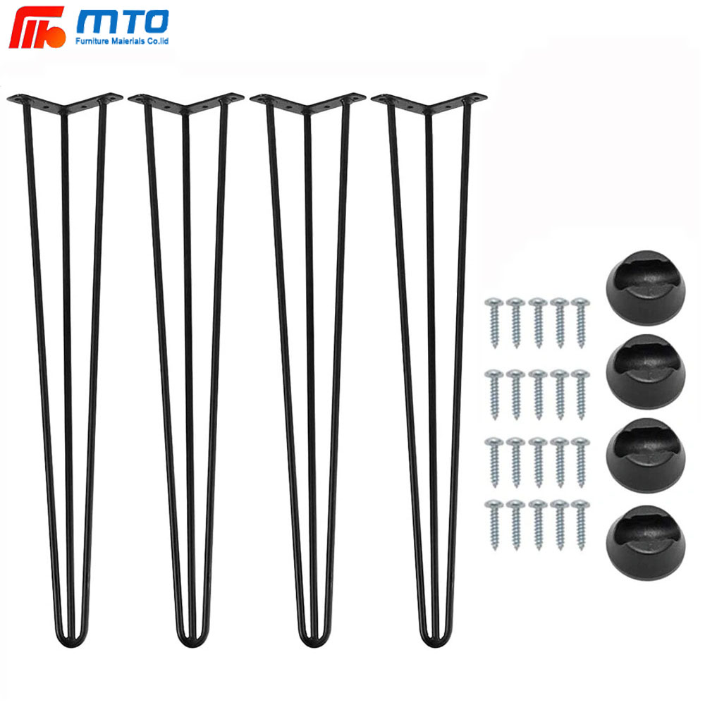 Hot sale Iron Metal Table Legs Steel Sofa Accessories Dining Coffee Table Hairpin Bench Leg Chairs Table Legs