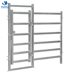 56バーポータブル亜鉛メッキパイプフェンスホース/キャトルストックパネルとファームゲート - Product Image 1