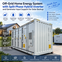 Système d'énergie domestique hors réseau avec onduleur hybride triphasé et prise en charge de l'entrée du générateur pour la sauvegarde solaire