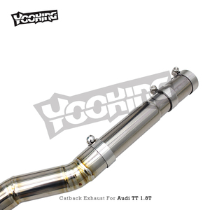 Tuyau d'échappement en alliage de titane OEM avec commande à distance de la valve pour <span class=keywords><strong>Audi</strong></span> <span class=keywords><strong>TT</strong></span> <span class=keywords><strong>MK1</strong></span> Type 8N 1.8T 1998-2006, échappement Catback - Product Image 2