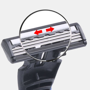 High Quality Rubber Handle Men Triple Blade Shaving Disposable <strong>Razor</strong> for Face - Product Image 4