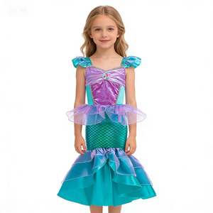 Vestido <span class=keywords><strong>de</strong></span> princesa multicolor, disfraz <span class=keywords><strong>de</strong></span> fiesta <span class=keywords><strong>de</strong></span> Halloween, vestido <span class=keywords><strong>de</strong></span> cola <span class=keywords><strong>de</strong></span> pez, disfraz <span class=keywords><strong>de</strong></span> princesa, vestido <span class=keywords><strong>de</strong></span> juego <span class=keywords><strong>de</strong></span> rol <span class=keywords><strong>de</strong></span> princesa famosa - Product Image 1