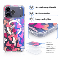 Étui de téléphone transparent magnétique personnalisable OEM ODM en TPU+PC pour 18 Pro Max avec clavier et cadre d'appareil photo