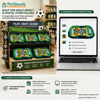Tapis de Sniffing pour Grands Chiens 77x50cm en Feutre, Thème Terrain de Football, Jouet Interactif Réglable pour Alimentation Lente, Puzzle Olfactif et Cachette de Friandises